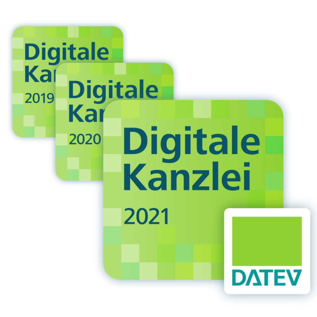 3x Digitale Kanzlei 2019 2020 2021 Logos DATEV Digitale Kanzlei